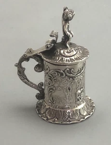 Antique Miniature Silver Tankard SBL Chester 1903 HLZX - Picture 1 of 5