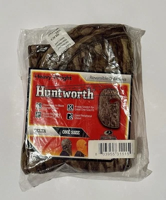 Huntworth Men's Delta Heavyweight Reversible Balaclava Mossy Oak Bottomland Camo - Image 1 of 2