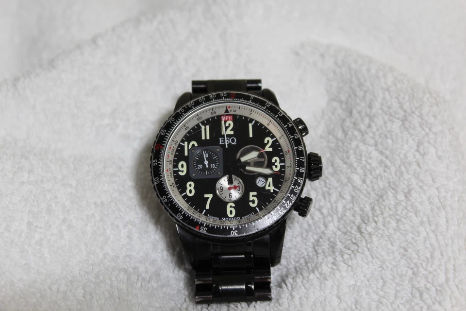 ESQ By Movado ES 021145483 Black  Stainless Steel  Swiss Quartz Movement Watch - Image 1 of 4