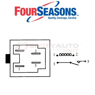 Four Seasons Engine Cooling Fan Motor Relay for 1991-1993 Infiniti Q45 - cj Foto 1 de 4