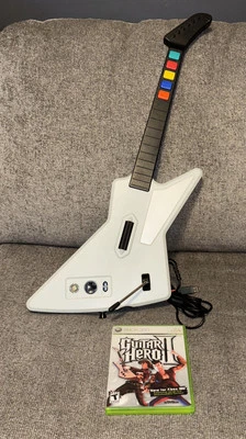 Guitar Hero Xbox 360 X-Plorer Wired Controller Red Octane Wired 95055 W/ Game! - Image 1 of 4