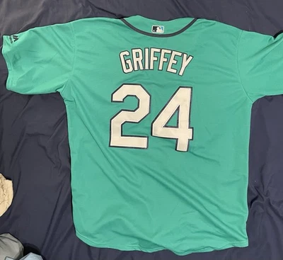 Majestic Ken Griffey Jr. Seattle Mariners #24 Baseball Jersey Size Large New - Image 1 of 3