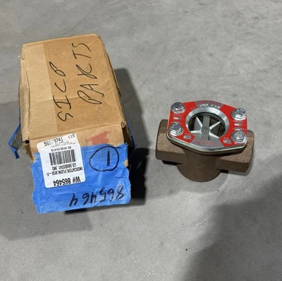 Visi-Flo 1 1/2” Bronze Flow Meter 14310 / 1431-0150 / 56503741 200 PSI *NEW* - Image 1 of 4