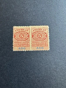 ATT1907U1 - AT&T - American Telephone & Telegraph Co Stamp - 1907 5c Taxpaid - Picture 1 of 2