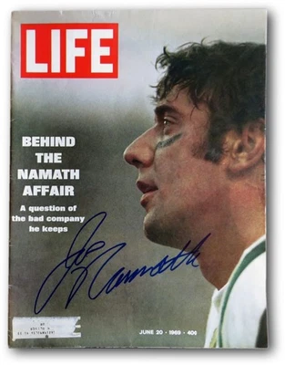 Joe Namath Signed Autographed LIFE Magazine 9/20/69 Big Signature JSA V68020 - Image 1 of 4