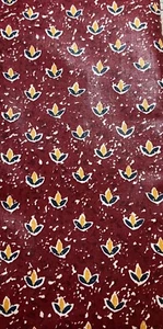 96 Longaberger Sandpfeifer Biene Stoff weinrot burgund NEU 5 Yards Yards - Bild 1 von 2