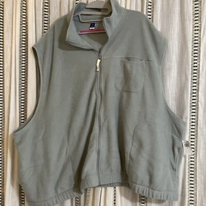 Old Navy Full Zip Fleece Vest Plus Women’s 4X Bluish Gray Sleeveless Activewear - Picture 1 of 8