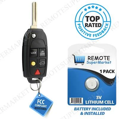 Replacement for Volvo 2004-2012 XC70 2004-2014 XC90 Remote Car Key Fob Entry - Image 1 of 4