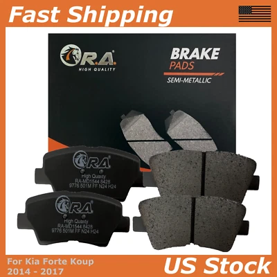 Rear Disc Brake Pads for 2014 2015 2016 2017 Kia FORTE KOUP 1.6L 2.0L EX SX - Image 1 of 4