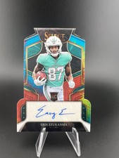 2022 Select Erik Ezukanma Rookie Signatures Die-Cut Tye-Dye Prizm /25 Dolphins