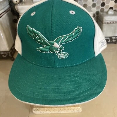 Philadelphia Eagles Vintage NFL Fútbol 3D Lana Reebok Ajustada 7 3/4 Gorra Gorra Foto 1 de 4