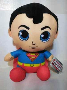 "NUEVO RARO DC COMICS JUSTICE LEAGUE SUPERMAN SUPERHÉROE MUÑECA DE PELUCHE DE 10" - Imagen 1 de 4