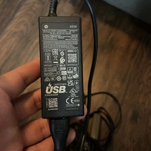 Genuine HP UBS-C 45W Laptop Charger AC Power Adapter L42206-002 Lot Of 3 - Picture 1 of 5