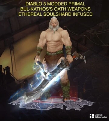 DIABLO 3-PS4/5-BUL-KATHOS'S OATH WEAPONS ETHEREAL SOULSHARD INFUSED FOR HARDCORE - Image 1 of 4