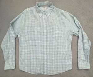 Faherty Hemd Herren XL Blau Gingham Türkis Knopfleiste Langarm Knopfleiste - Bild 1 von 15