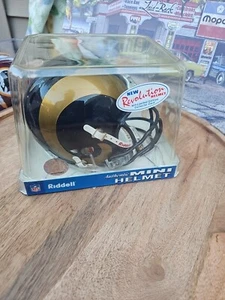 Riddell GOLD Black St. Louis Rams Revolution Speed  AUTHENTIC WITH COLLECTOR CAR - Picture 1 of 23