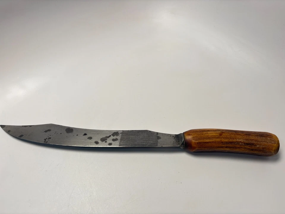 Vintage J. A. Henckels Twin Stag Antler Handle Chef carving Knife Germany 9.25" - Image 1 of 4