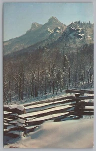 Postal de invierno de Grandfather Mountain de colección - oeste de Carolina del Norte - Imagen 1 de 2