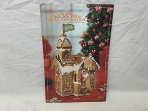 Vintage NEW Santa’s Workshop Table Decoration Hallmark 3D Cardstock 14" T Sealed - Bild 1 von 4