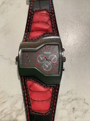 Reloj pulsera deportivo de cuarzo Oulm dos zonas horarias para hombre Foto 1 de 4