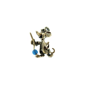Dije de Colección Disney Plata Esterlina para Pulsera Móvil 3D Ratón Cenicienta Jaq - Imagen 1 de 5