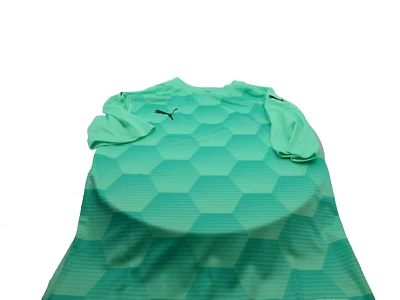 彪马队决赛 21 绿色珠光图案球衣(可选尺码)男式/Jr 全新 — 第 1/2 张图片