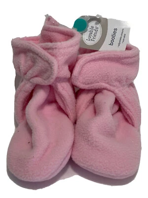 Botines de lana Luvable Friends para niños pequeños, rosa claro Foto 1 de 3