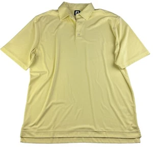 FootJoy FJ Yellow solid Golf Polo Shirt Men’s Size XL short sleeve - Picture 1 of 10