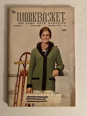 The Workbasket and Home Arts Magazine January 1971 VINTAGE MAGAZINE FREE SHIPPIN - Image 1 of 2