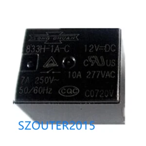 2 PIEZAS RELÉ 833H-1A-C 12VDC 10A DIP-4 833H-1A-C 12V NUEVO - Imagen 1 de 1