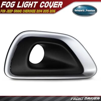 Bisel antiniebla delantero izquierdo negro + astilla para Jeep Grand Cherokee 2014 2015 2016 Foto 1 de 4