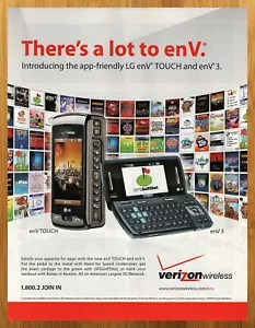2009 LG enV Touch/3 Cell Phones Print Ad/Poster Verizon GPSGolfshot Promo Art - Picture 1 of 4