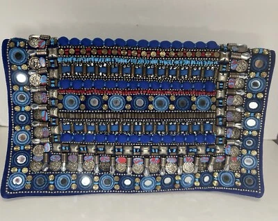 BLUTCH MATTHEW WILLIAMSON GAMUZA AZUL COBALTO - ADORNADO - CUENTAS/METAL/HILO Foto 1 de 4