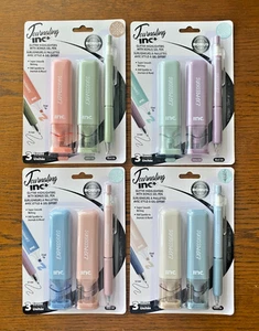 3 PIECE PACK of Journaling Glitter Highlighters w/Bonus Gel Pen by INC - Picture 1 of 12
