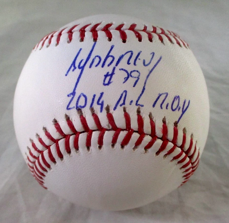 Jose Abreu / Autographed Inscribed OML Baseball in Cube Holder / PSA/DNA - Image 1 of 4