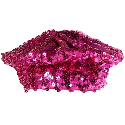  Berretti di moda donna Sparkle Paillettes Cappello a cuffia Accessori costume - Immagine 1 di 4