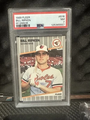 1989 Fleer - Billy Ripken #616 FF on Bat Knob - Image 1 of 2