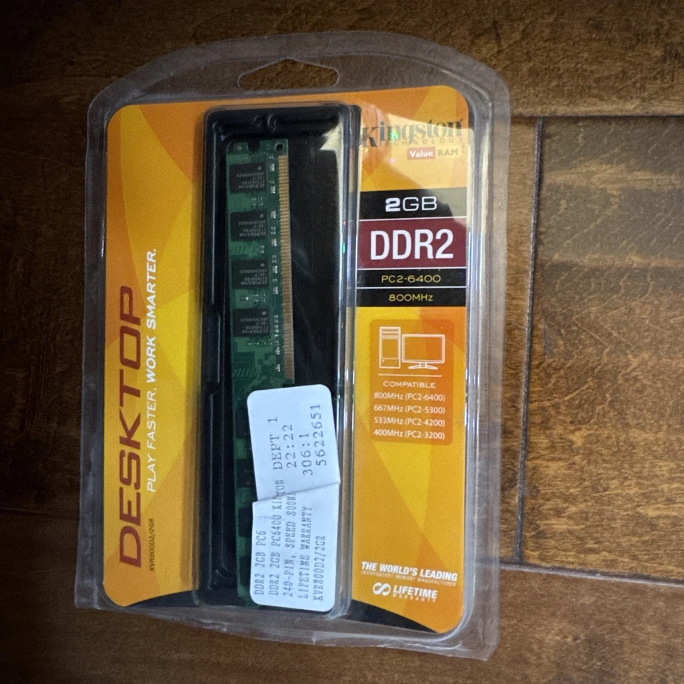 Kingston KVR667D2D8P5/2G 2GB (1x 2GB) DDR2 ECC RAM PC2-5300 667MHz Server Memory - Image 1 of 3