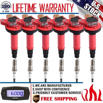6X bobinas + 6X bujías de iridio para Ford F-150 2011-2015 / 13-17 Explorer 3.5 Foto 1 de 4