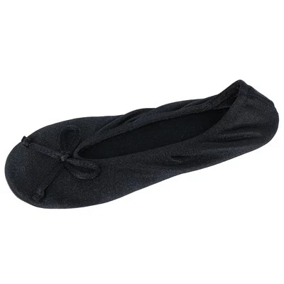 Isotoner Women's Satin Classic Ballerina Slippers - Image 1 of 2