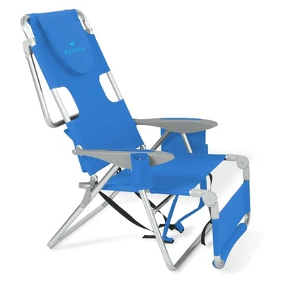Deltess Ostrich 3 In 1 Portable Chair Cooler Bag & Reclining Lounger, Royal Blue - Image 1 of 4
