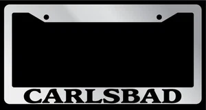 Chrome License Plate Frame Carlsbad Auto Accessory 1167 - Picture 1 of 1