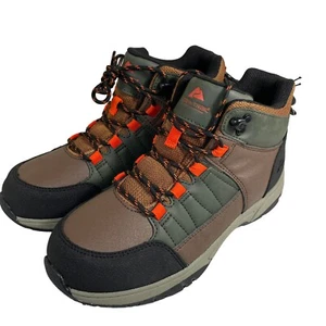 Ozark Trail Hiking Boots Boy's Size 5 Tan High Top Water Resistant Rugged New - Picture 1 of 10