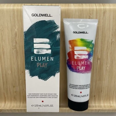 Goldwell Elumen Play @ Metallic Gasolina Tono Semipermanente 4 OZ SELLADO NUEVO EN CAJA Foto 1 de 4