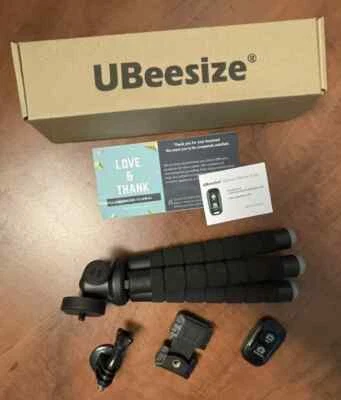 UBeesize Phone Tripod Portable and Flexible with Wireless Remote **TBC001** N152 - Image 1 of 4