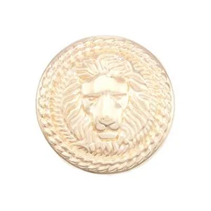 5pcs Round Vintage Lion Metal Button Decorative for Clothing DIY Crafts 12-25mm - Picture 1 of 9