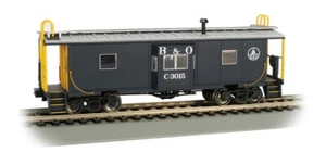 BALTIMORE & OHIO RR NEW BAY WINDOW CABOOSE HO-SCALE BY BACHMANN TRAINS-DETAILED - Picture 1 of 1