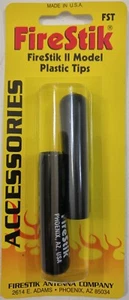 Firestik II FST-B CB Radio Antenna Replacement Plastic 2.5" Black Tip Cap 2-Pack - Zdjęcie 1 z 3