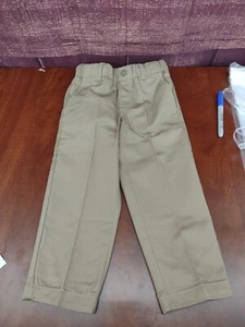 Lands End Boys Khaki Uniform Pants Size 3T - Picture 1 of 3