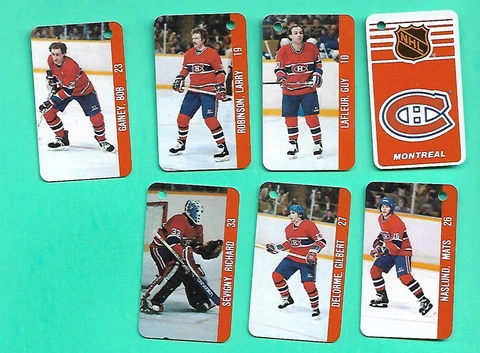 (1) GUY LAFLEUR CANADIENS NHL HOCKEY 1983-84 KEY CHAIN PLATES SET  (W8773) Cover